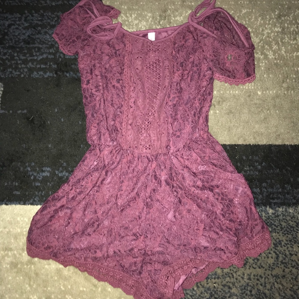 Maroon Romper